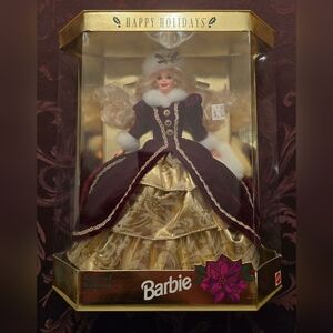 Vintage 1996 HAPPY HOLIDAYS BARBIE Special Edition Doll New in Box Mattel #15646